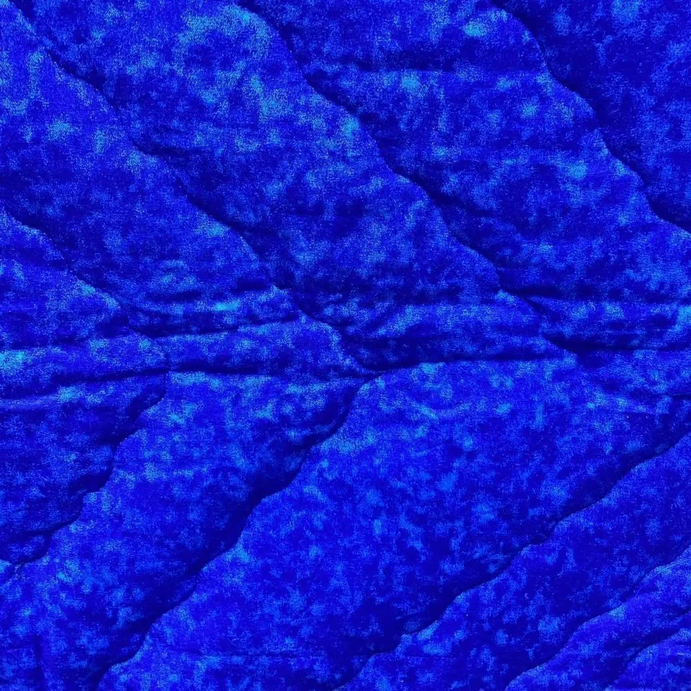 NWT. Hand Crafted Blue Butterflies Lap Quilt